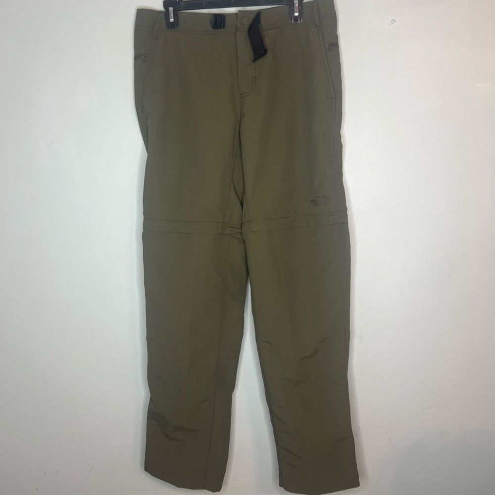 The North Face Green Convertible Hiking Outdoor Walking Pants Size 32
